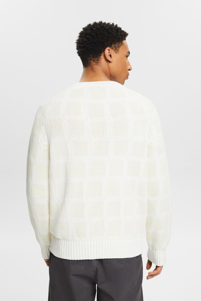 Logo Chunky Knit Sweater, WHITE, detail image number 2