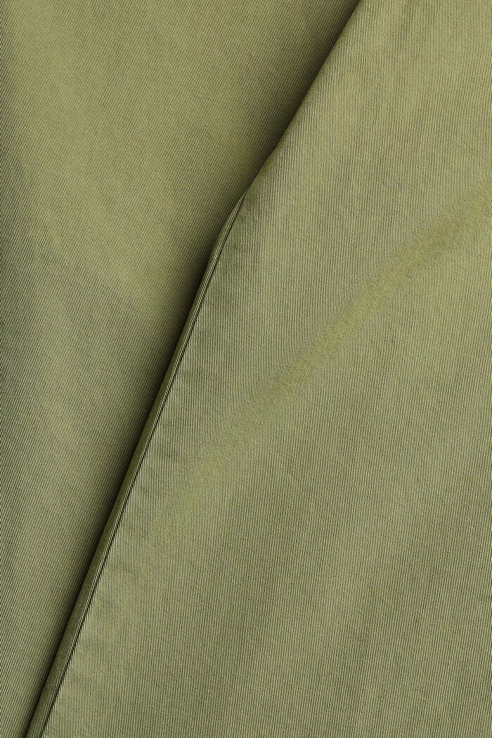 Trousers with a drawstring waistband made of pima cotton, LIGHT KHAKI, detail image number 1