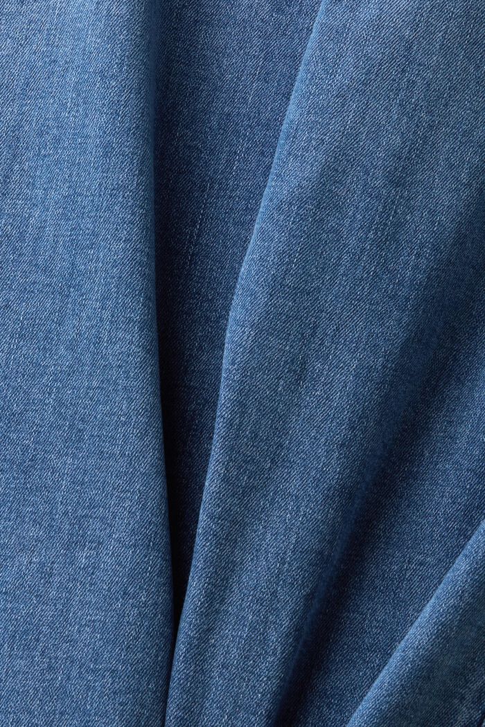High-rise slim fit jeans, BLUE LIGHT WASHED, detail image number 4
