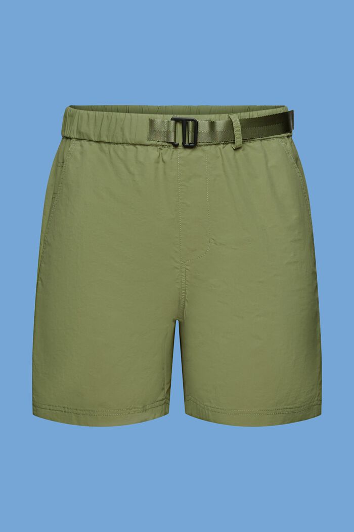 Shorts with integrated belt, OLIVE, detail image number 7