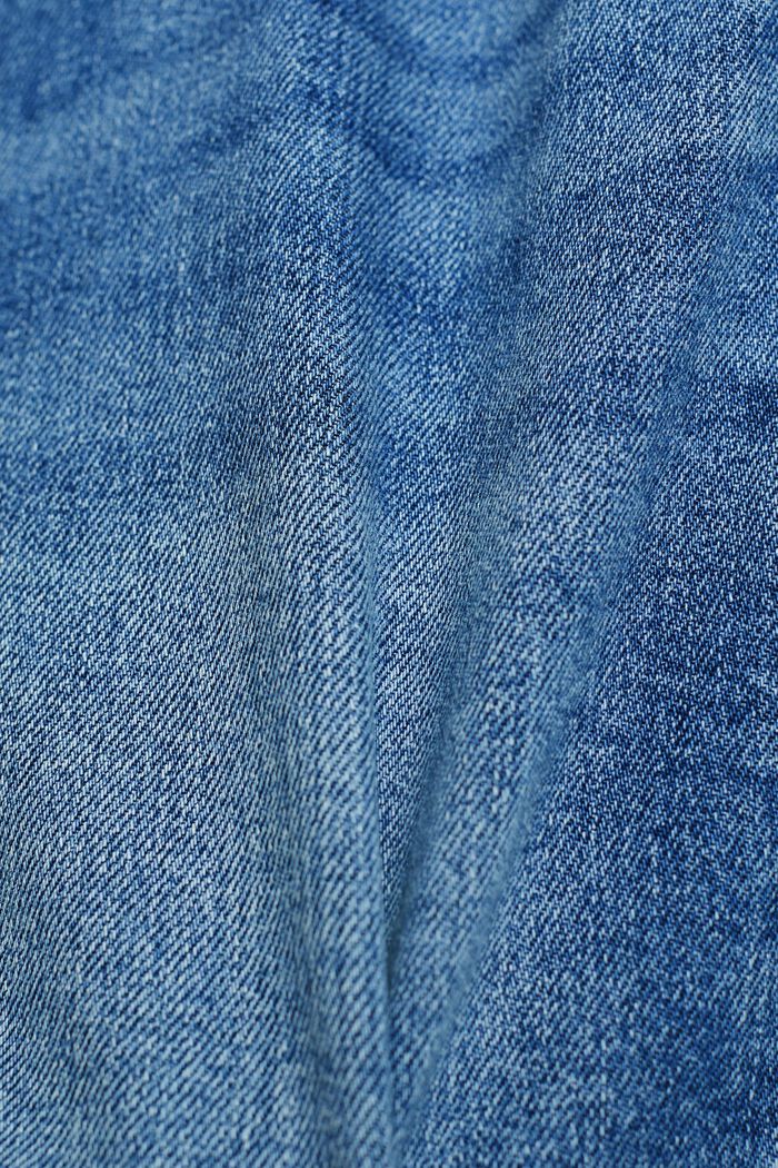Mid-Rise Denim Shorts, BLUE LIGHT WASHED, detail image number 6
