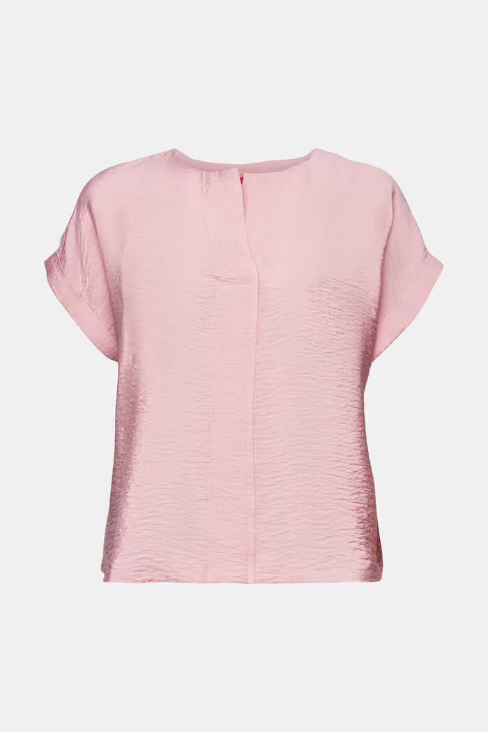 Textured Blouse, OLD PINK, detail image number 6