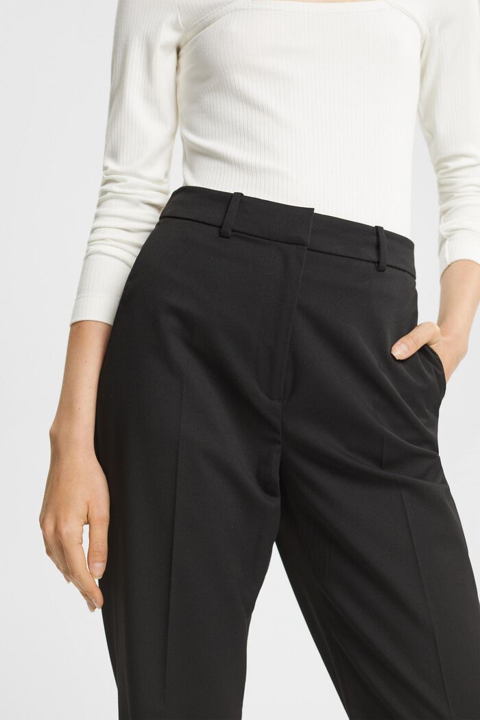 Wide leg trousers, BLACK, detail image number 4