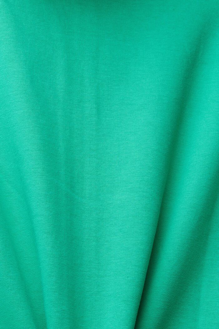 Made of recycled material: short sleeve zip-through hoodie, GREEN, detail image number 4