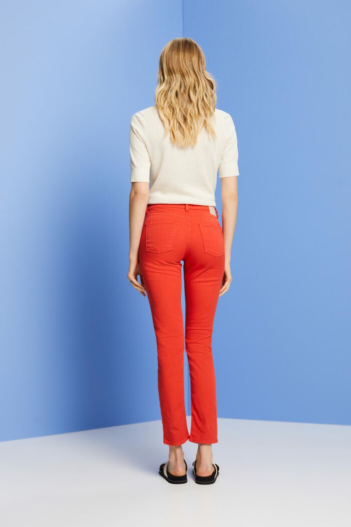 Mid-rise slim fit jeans, ORANGE RED, detail image number 3