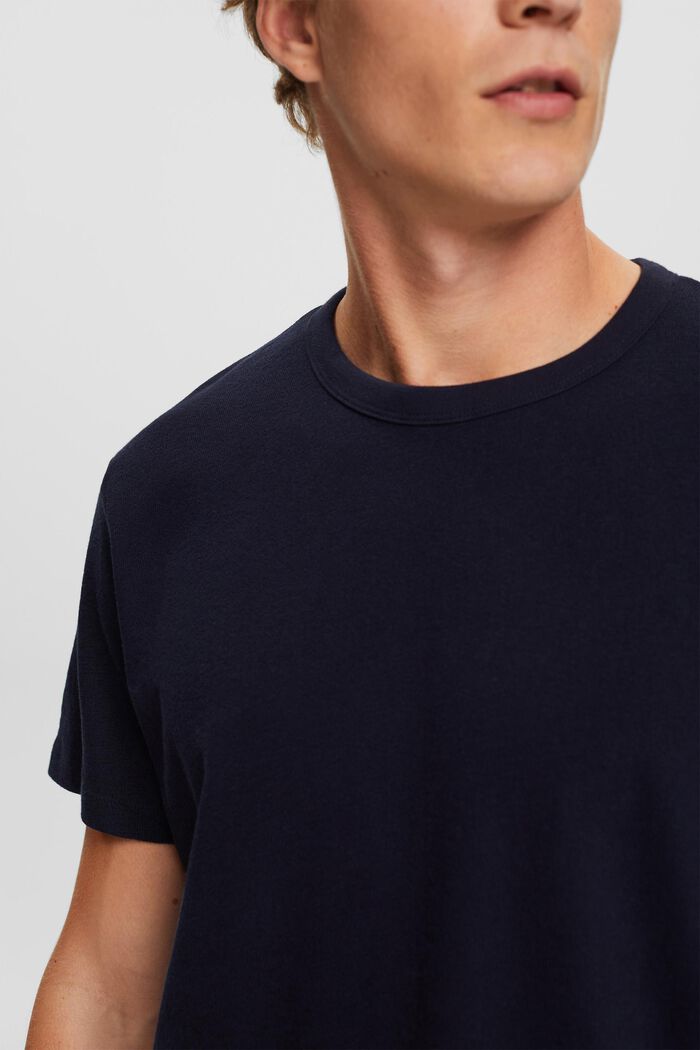 Textured jersey T-shirt, NAVY, detail image number 1