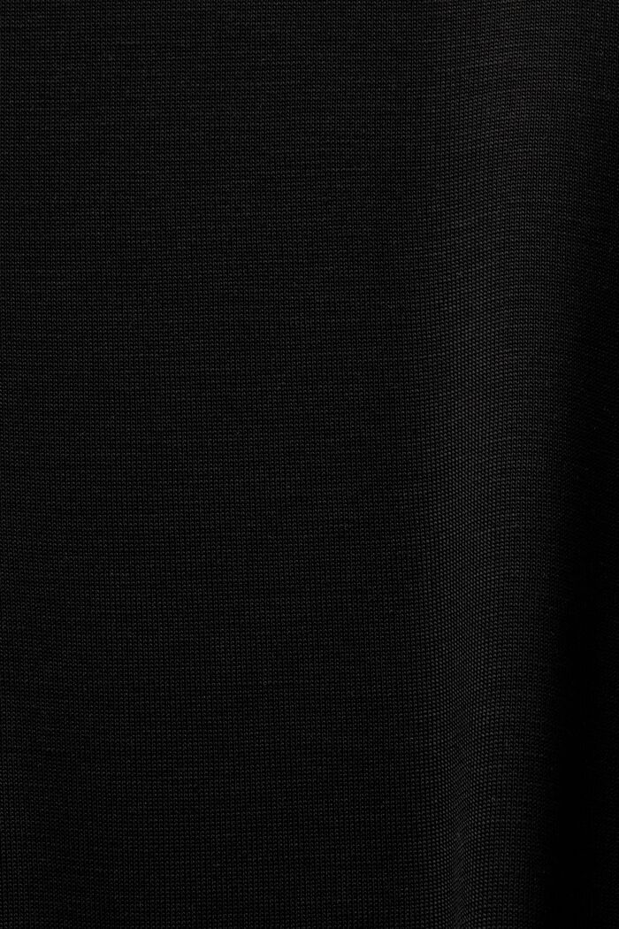 Jersey Turtleneck Longsleeve Top, BLACK, detail image number 4