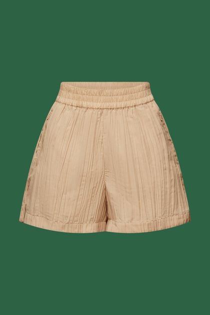 Pleated High-Rise Shorts