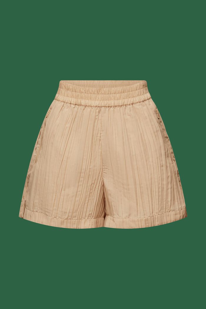 Pleated High-Rise Shorts, SAND, detail image number 5