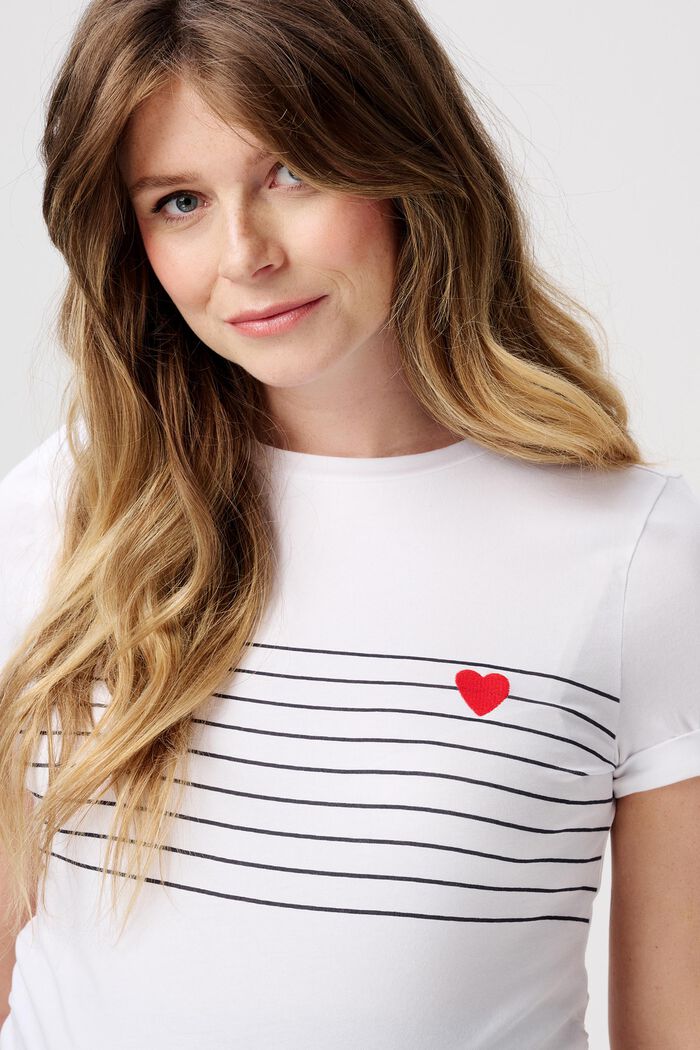 MATERNITY Striped T-Shirt, BRIGHT WHITE, detail image number 2