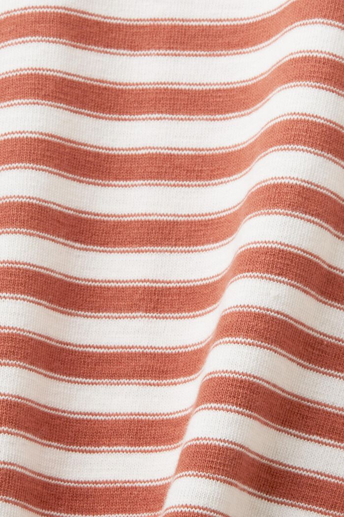Striped t-shirt, 100% cotton, TERRACOTTA, detail image number 7