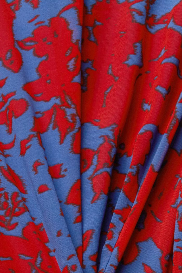 Layered chiffon dress, RED, detail image number 1