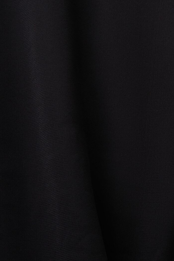 Crêpe Chiffon Midi Skirt, BLACK, detail image number 4
