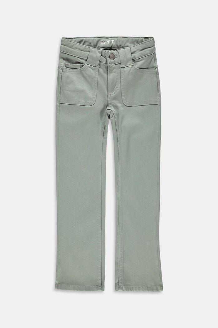 Slim jeans with a flared leg, KHAKI GREEN, detail image number 0