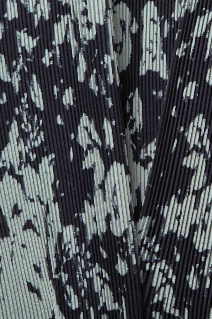 Patterned pleated dress, NAVY, detail image number 1