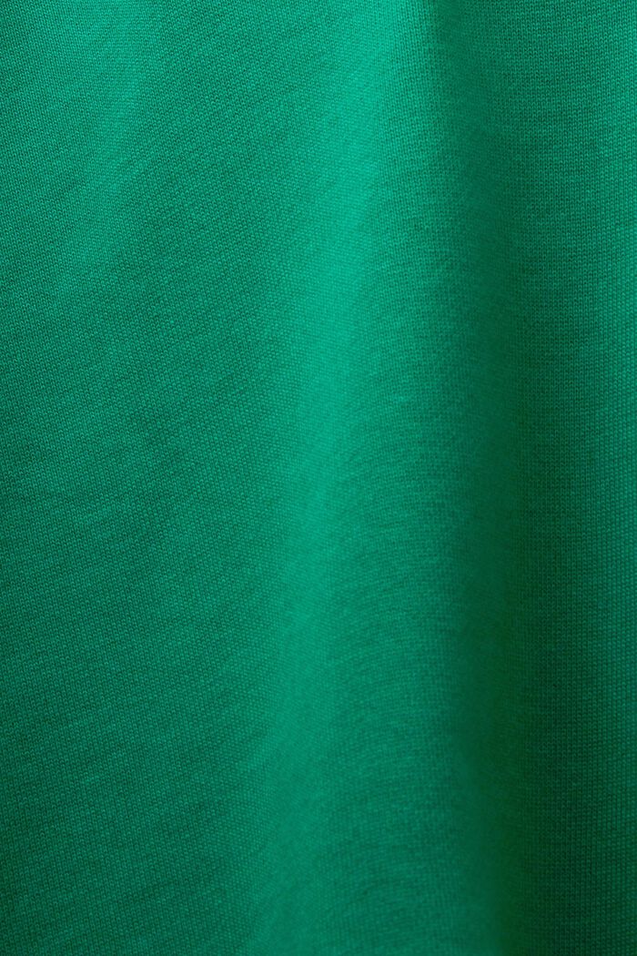 Embroidered Logo Cotton T-Shirt, DARK GREEN, detail image number 5