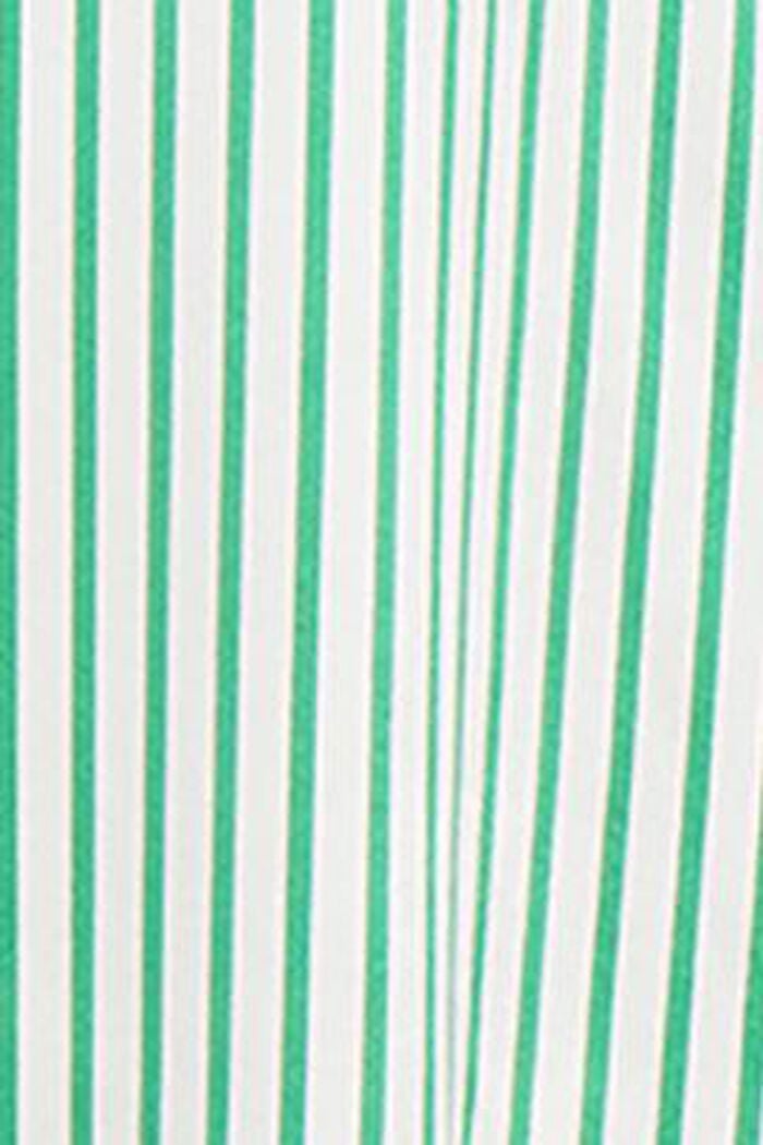 Striped Silk Charmeuse Shirt, GREEN, detail image number 6