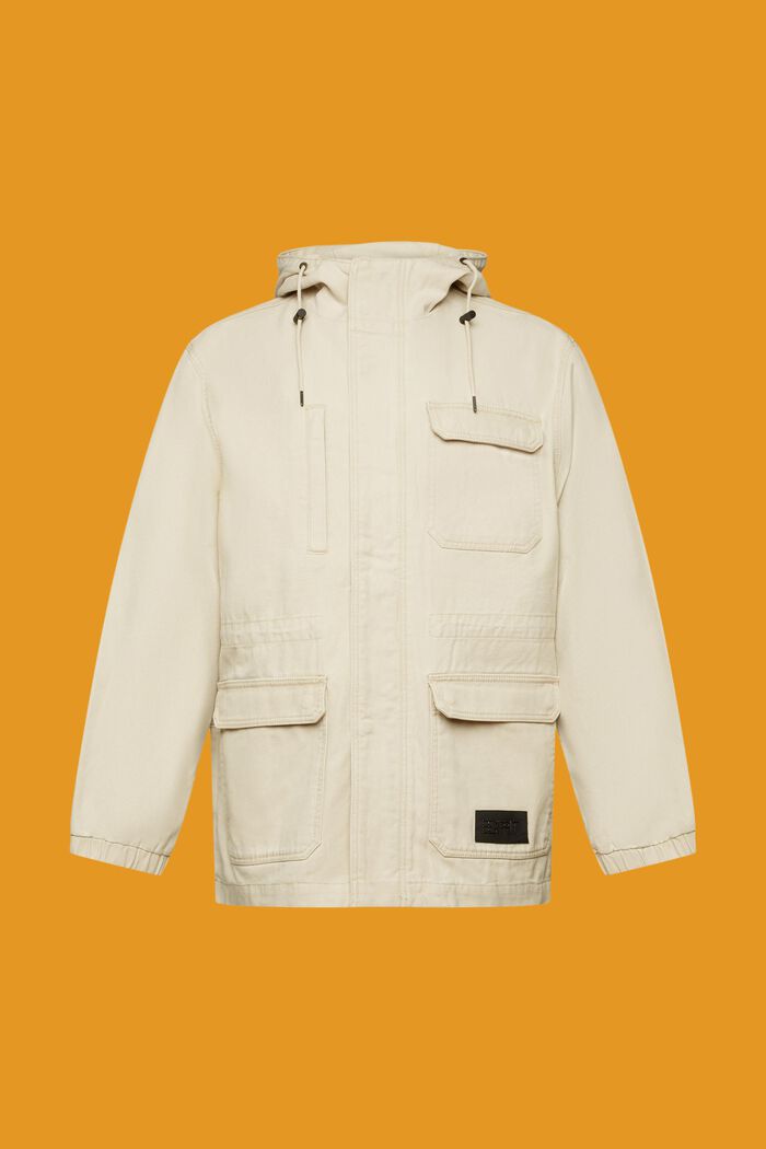 Heavy cotton field jacket, SAND, detail image number 6