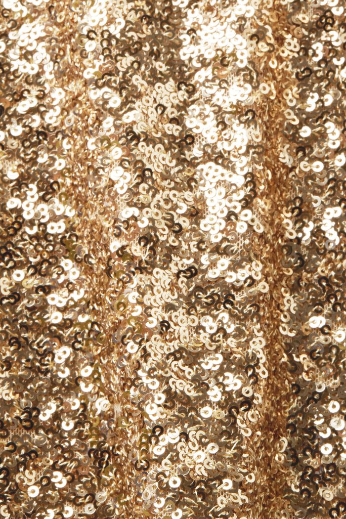Sequined Camisole, GOLD, detail image number 5