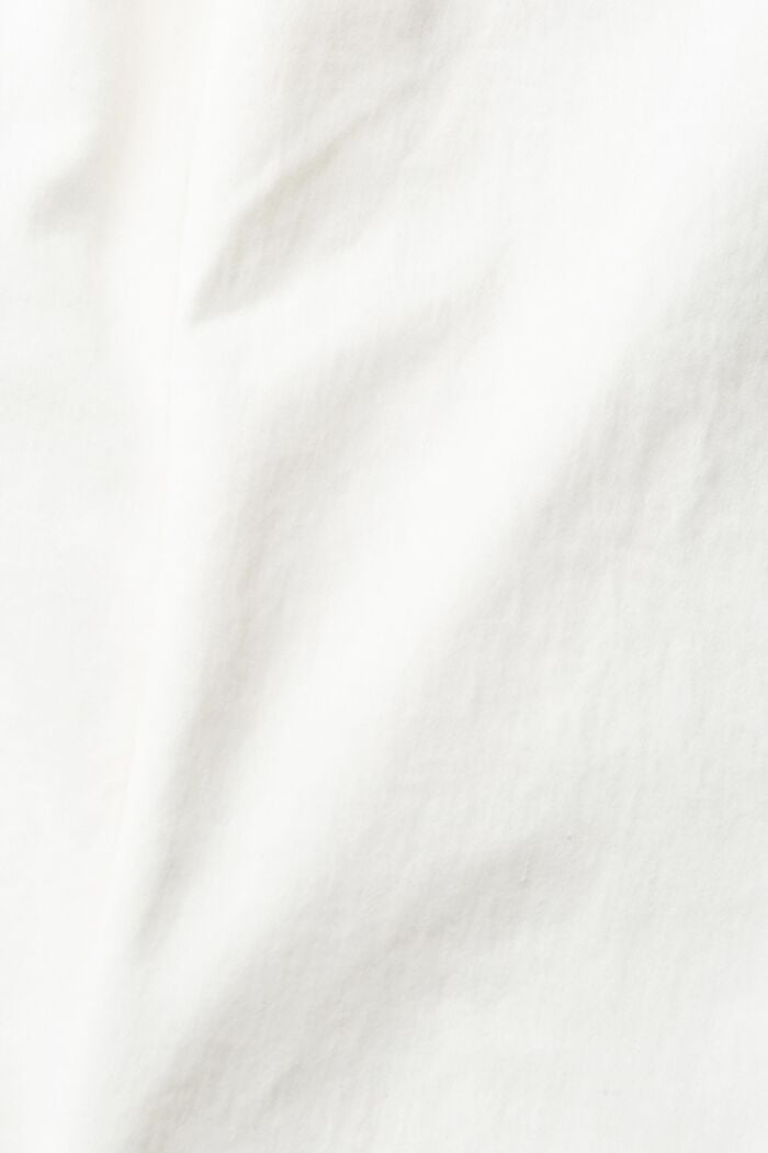 Stretchy capri-length trousers, WHITE, detail image number 4