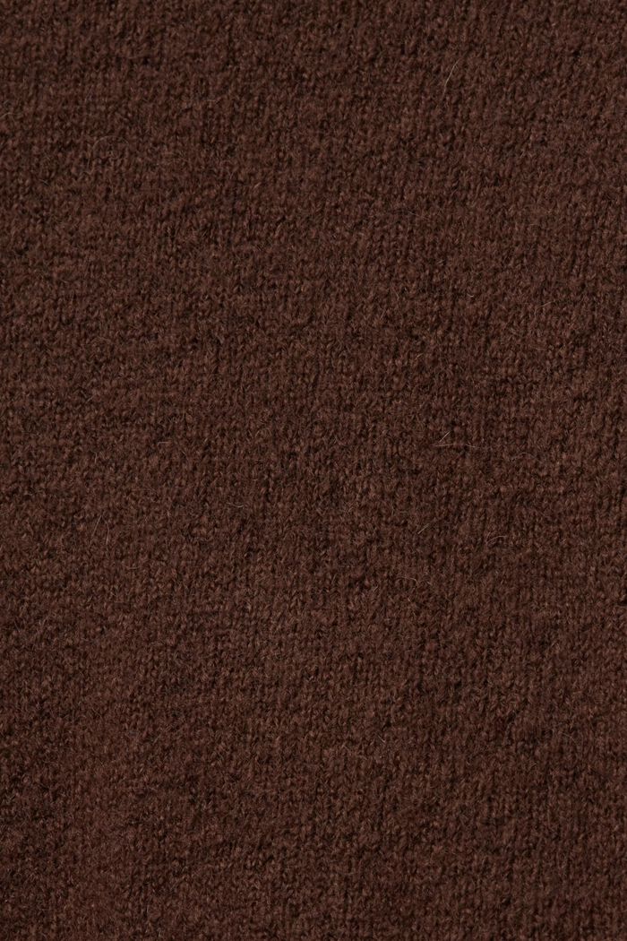 Wool Blend Turtleneck Sweater, BROWN, detail image number 6