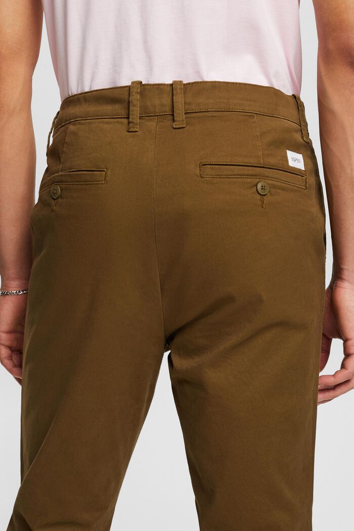 Slim-Leg Chino Pants, KHAKI GREEN, detail image number 3