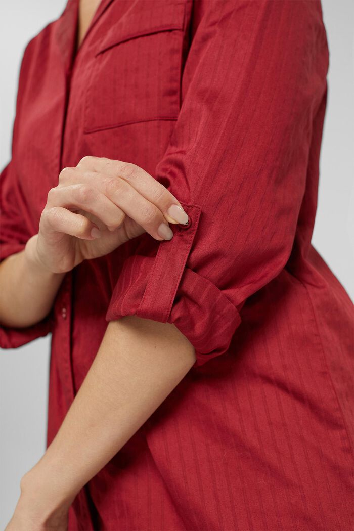 100% cotton nightshirt, CHERRY RED, detail image number 3