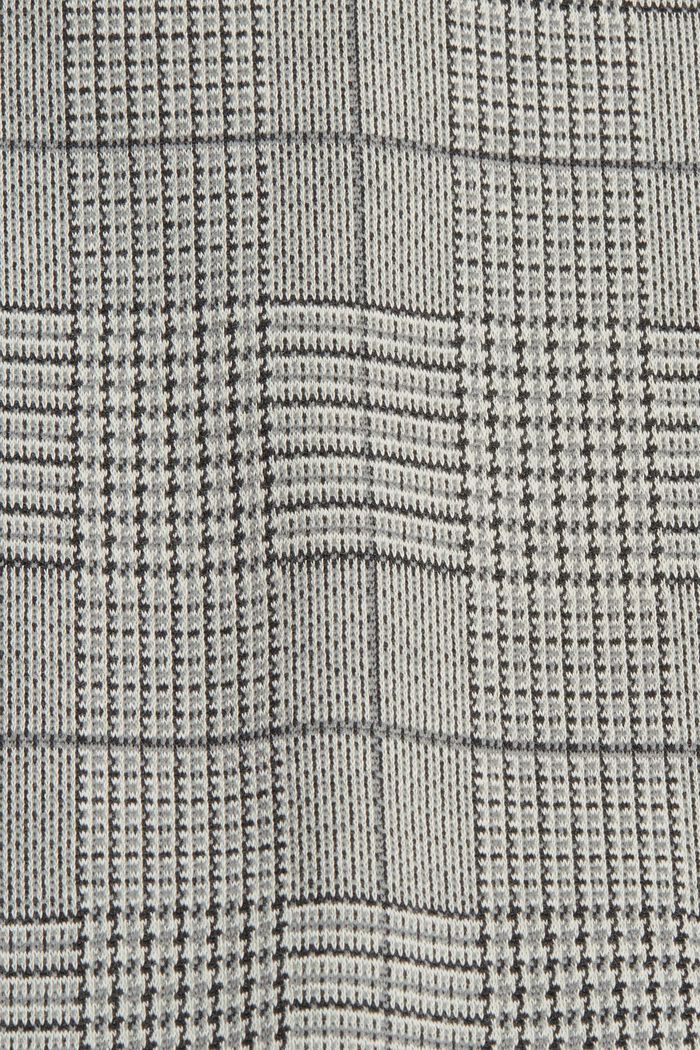 Jersey dress with Prince of Wales check pattern, GREY, detail image number 4