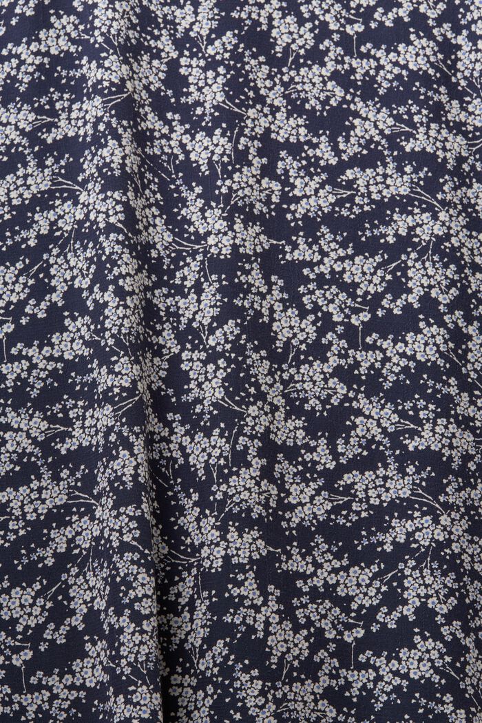 Patterned blouse, LENZING™ ECOVERO™, BLUE, detail image number 5