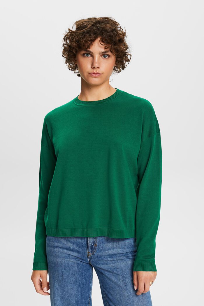 ESPRIT - Oversized jumper, 100% cotton at our Online Shop