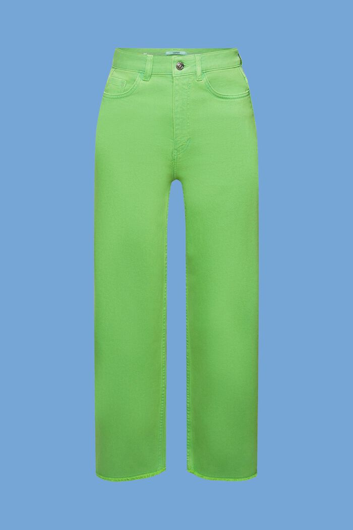 High-rise straight leg trousers, GREEN, detail image number 7
