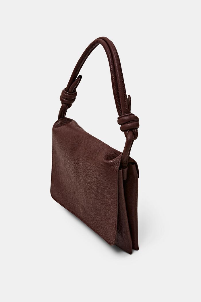 Small Leather Flap Bag, BROWN, detail image number 2