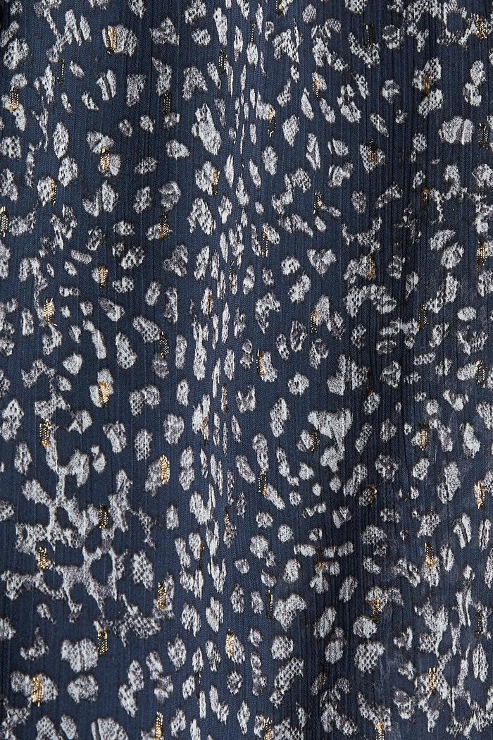 Recycled: printed chiffon blouse, DARK BLUE, detail image number 4