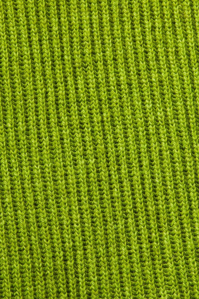 Rib-Knit Turtleneck Vest, LEAF GREEN, detail image number 4