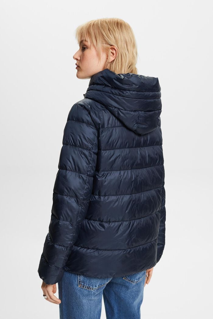 Hooded Puffer Jacket, NAVY, detail image number 3