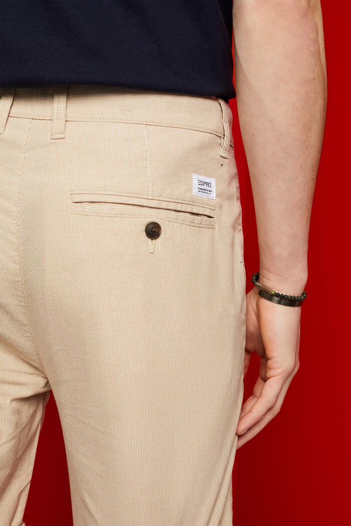Two-tone chino shorts, LIGHT BEIGE, detail image number 4