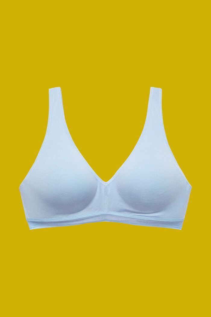 Recycled: padded soft bra, PASTEL BLUE, detail image number 4