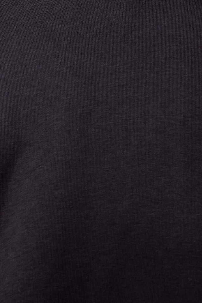 Back print hoodie, BLACK, detail image number 1