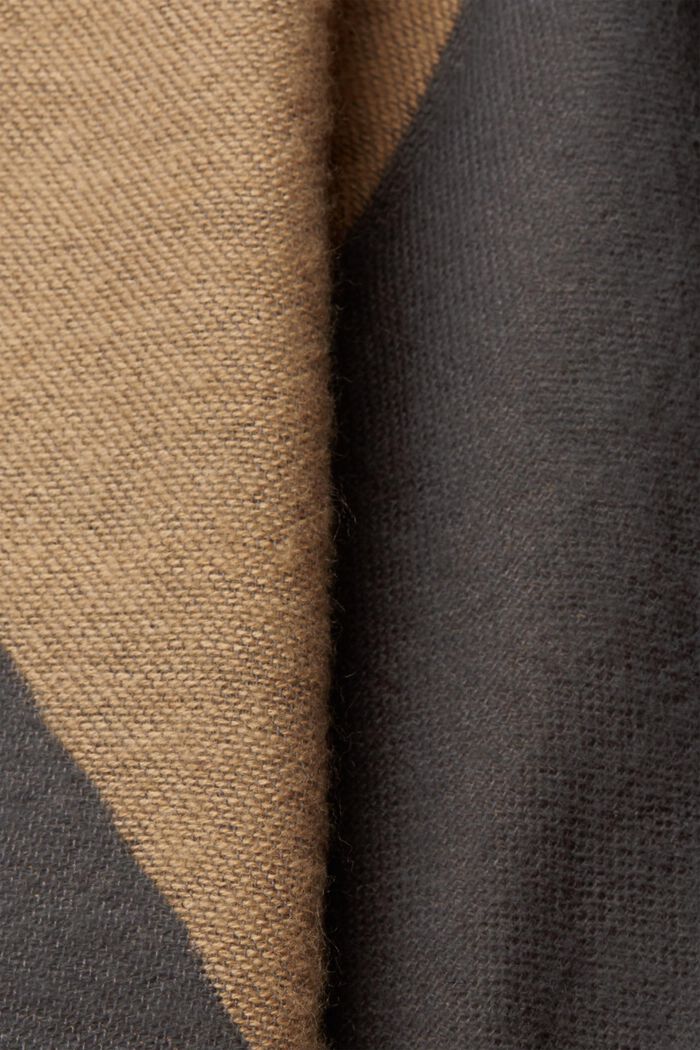 Two-coloured poncho, BEIGE, detail image number 1