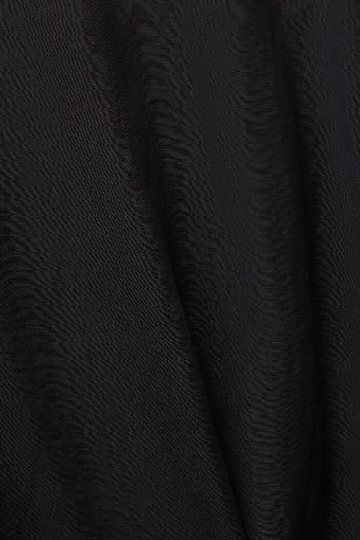 Linen blend: playsuit, BLACK, detail image number 4