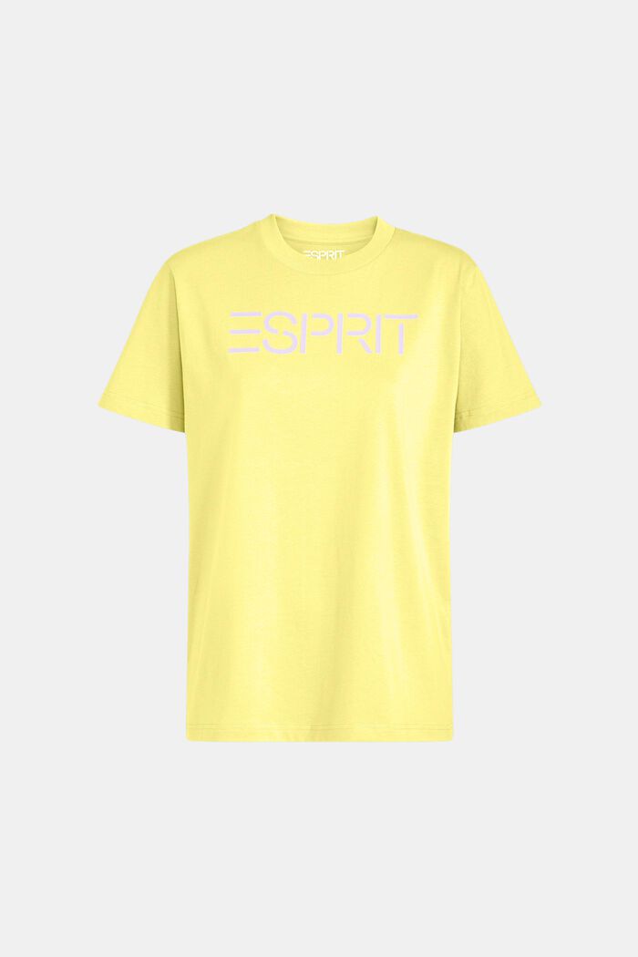 Unisex Logo Cotton Jersey T-Shirt, LIME YELLOW, detail image number 6