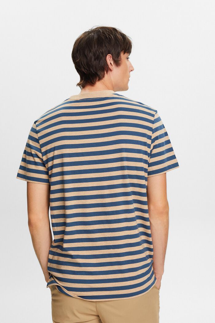 Striped Cotton Jersey T-Shirt, SAND, detail image number 3