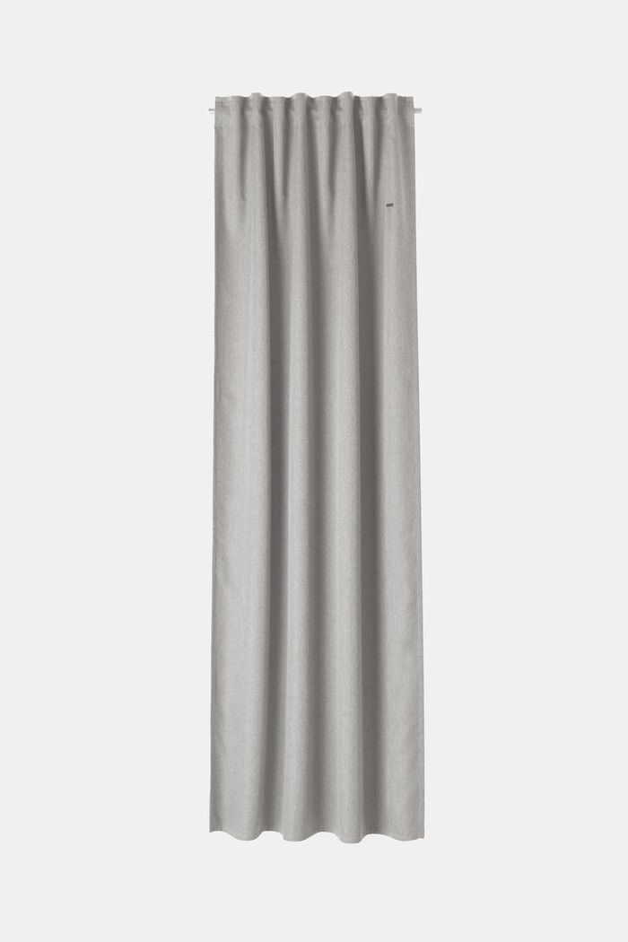 Dim-out curtains with concealed tab top, LIGHT GREY, detail image number 0