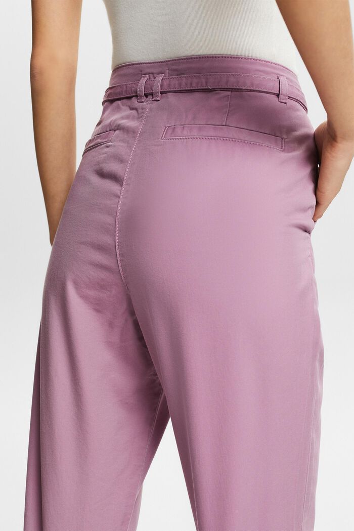 Belted Chino Pants, MAUVE, detail image number 3
