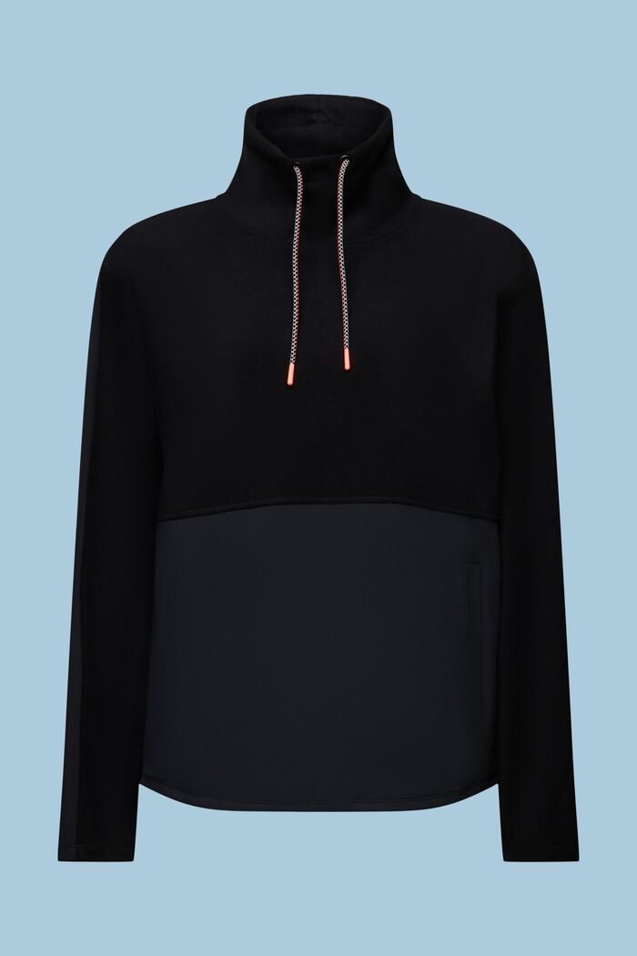 Active Fleece Sweatshirt, BLACK, detail image number 6