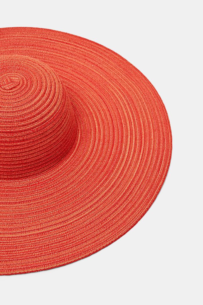 Marled Sun Hat, ORANGE RED, detail image number 1