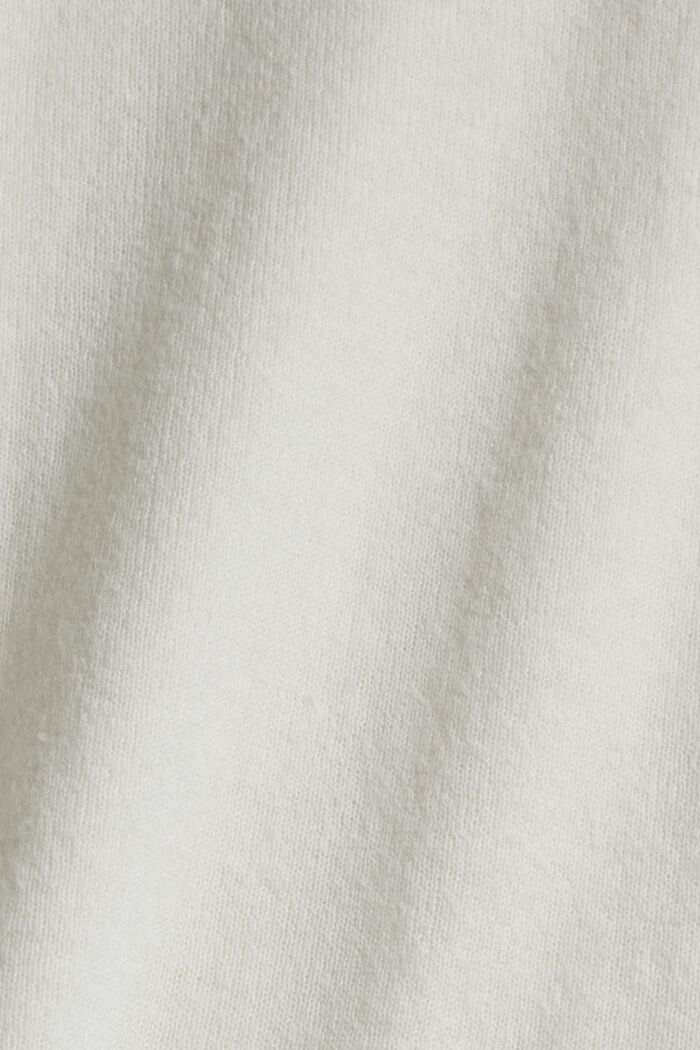 Wool/alpaca blend: Short sleeve jumper, OFF WHITE, detail image number 4