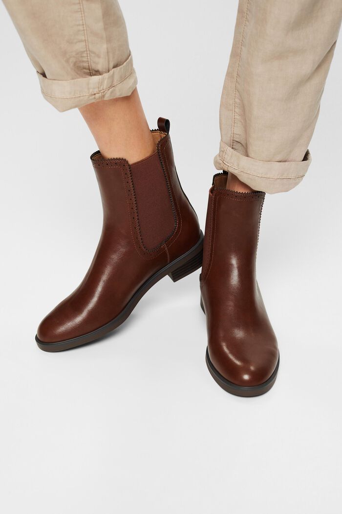 Faux leather Chelsea boots