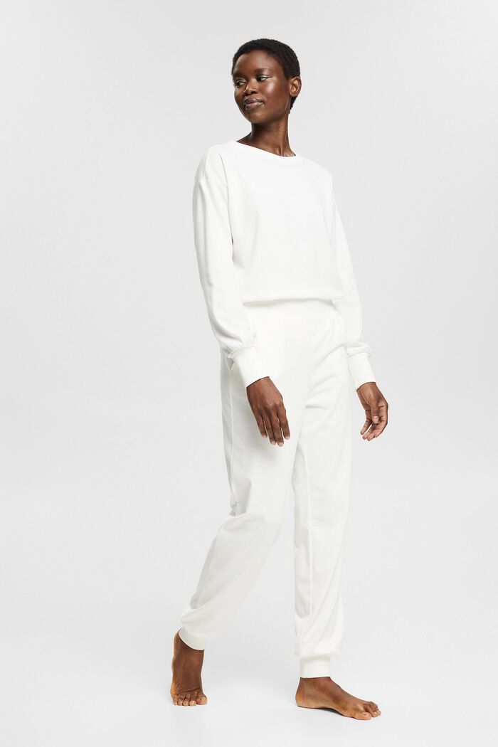 Trousers, OFF WHITE, detail image number 1