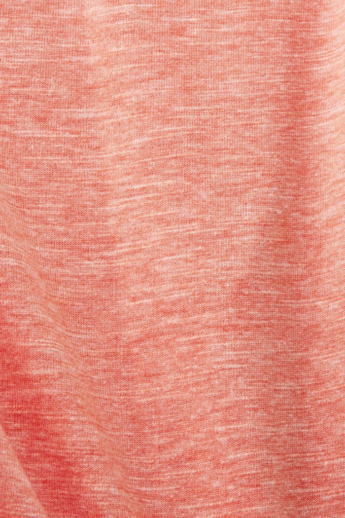 T-shirt with front print, ORANGE RED, detail image number 5